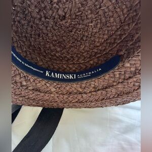 Kaminski Brown Woven Hat